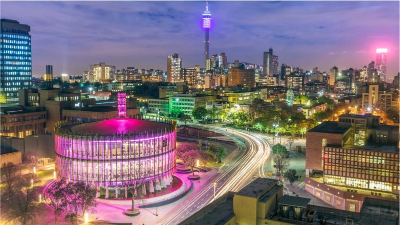 Ciudad de Johannesburgo en Sudafrica